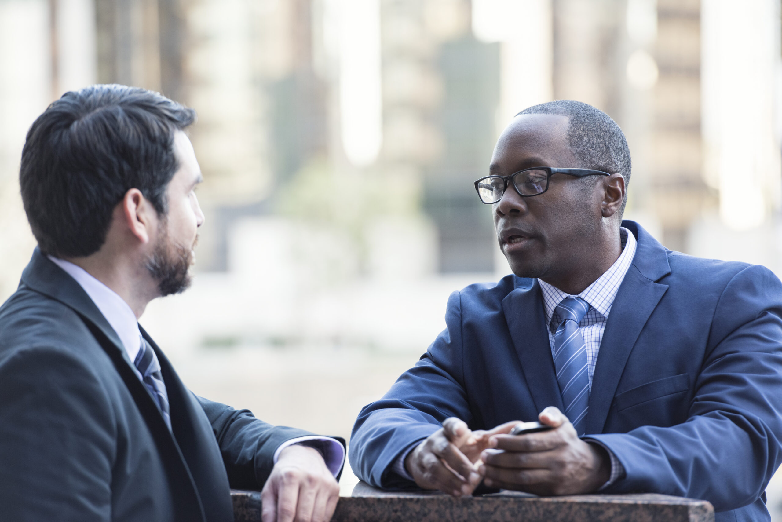 Executives having a private negotiation